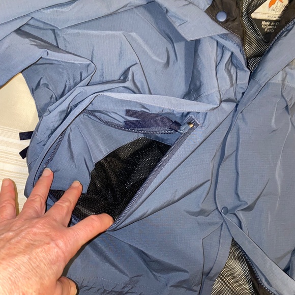 Mens Med Vintage Lowe Alpine Jacket Waterproof Windbreaker Rain Coat M Blue - Picture 8 of 10